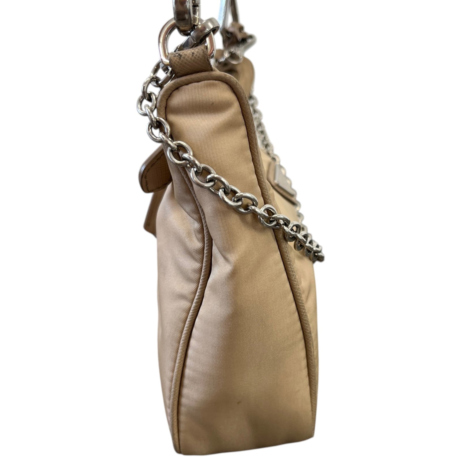 Women's Re-Edition 2005 Nylon Crossbody Bag Beige - Photo 7