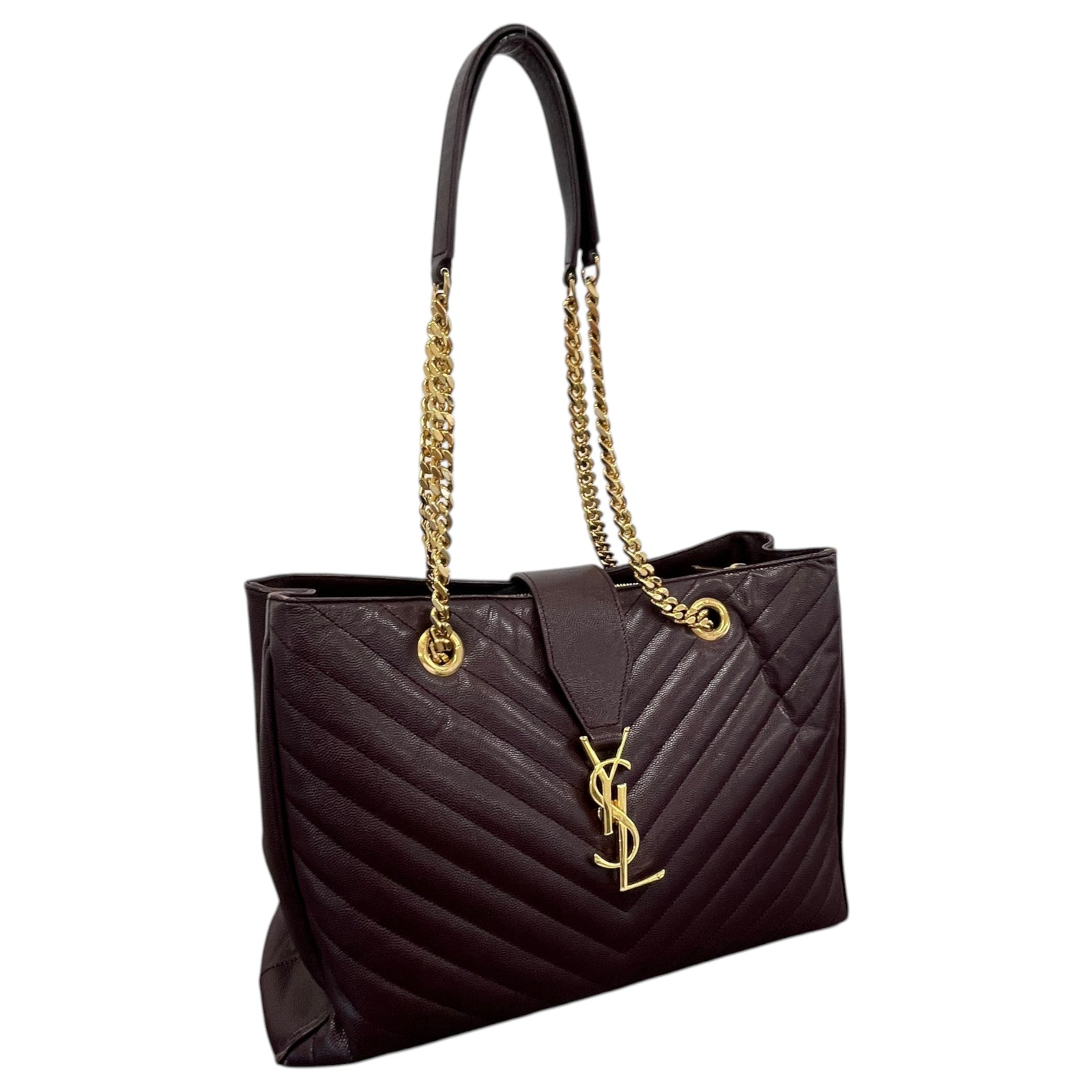 Women's Matelasse Cassandre Shopper Tote Handbag Burgundy - Photo 5