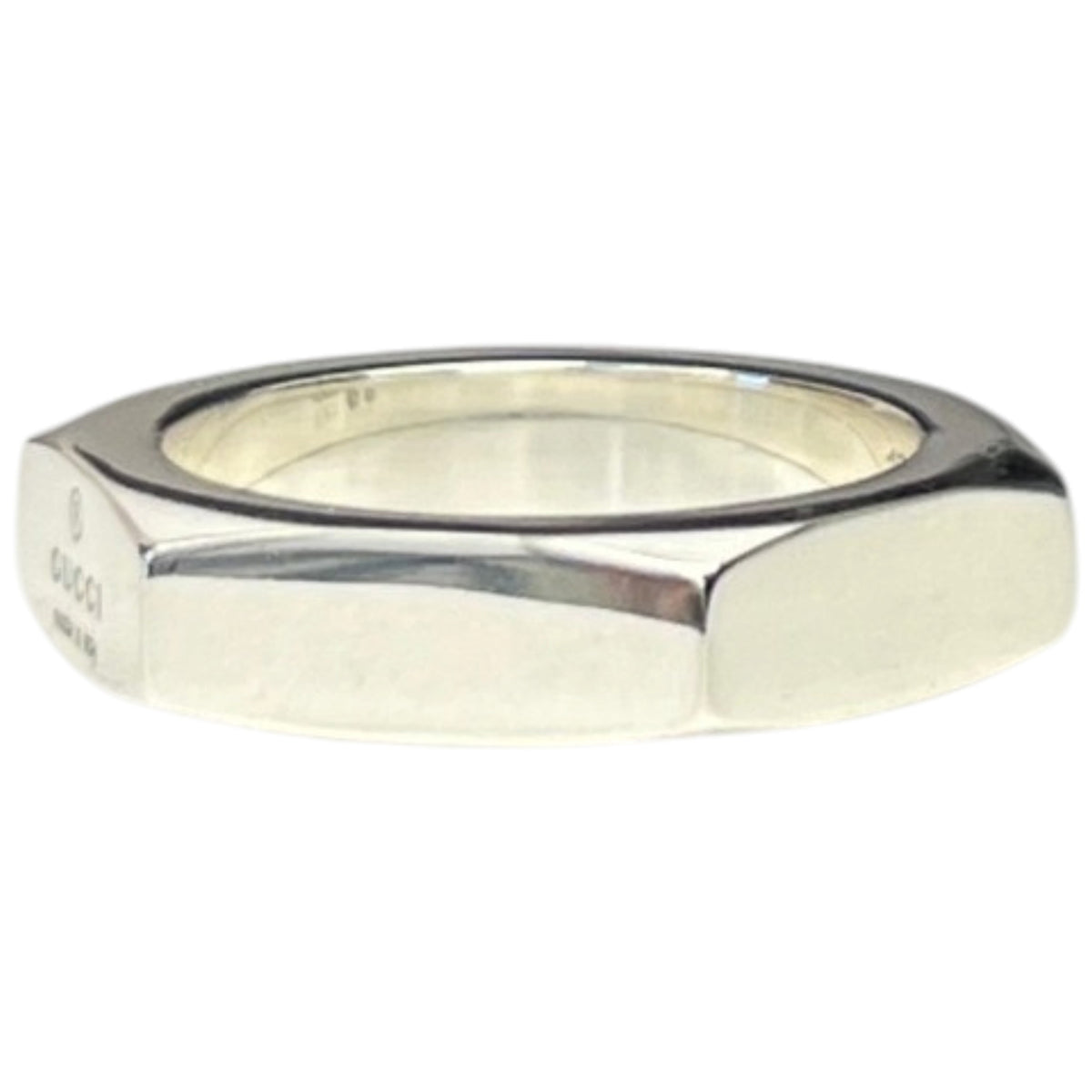 Women's Trademark Hexagonal Ring Silver Size Q - Photo 4