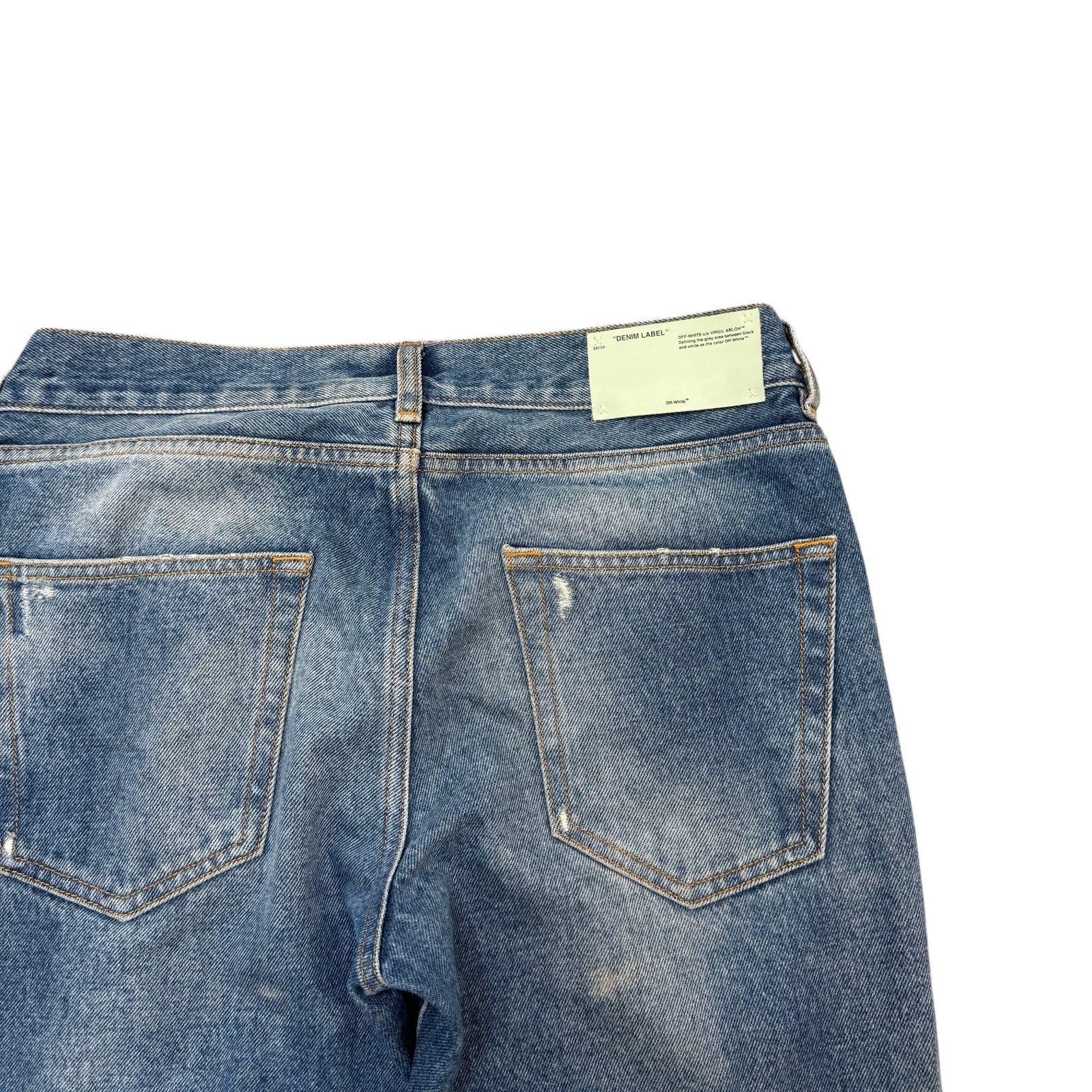 Men's Diag-Stripe Jeans Blue Size Waist 30" - Photo 3