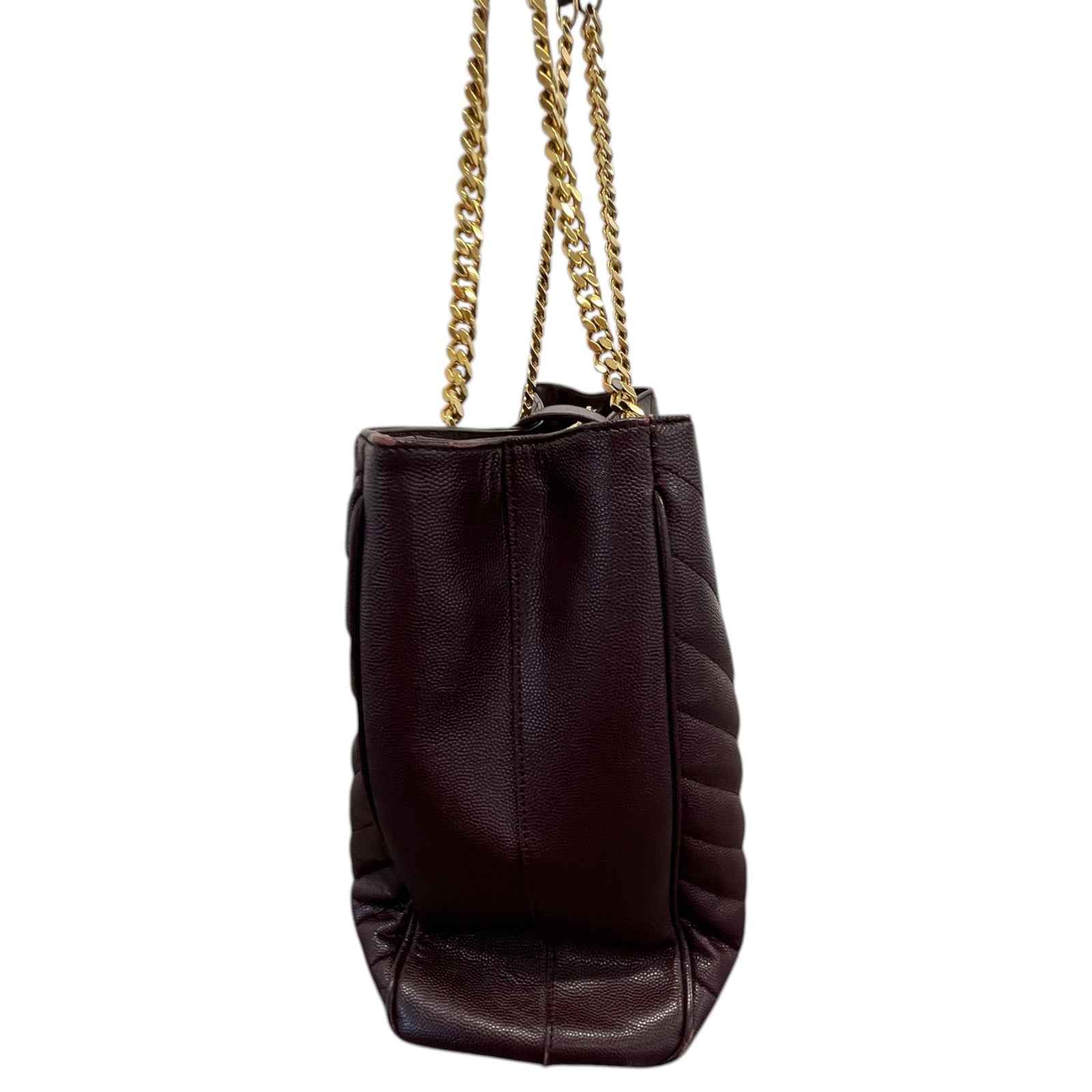 Women's Matelasse Cassandre Shopper Tote Handbag Burgundy - Photo 6