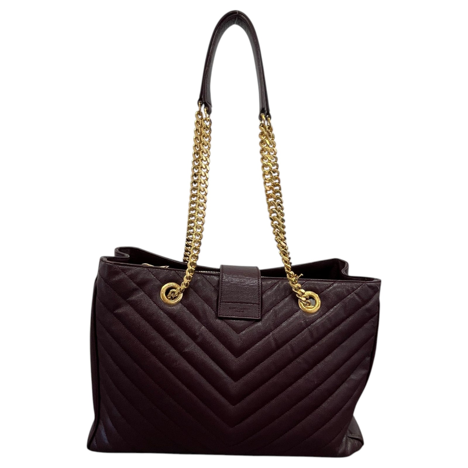Women's Matelasse Cassandre Shopper Tote Handbag Burgundy - Photo 3