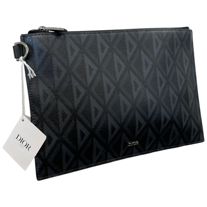 Men's A5 Flat Cd Diamond Pouch Black