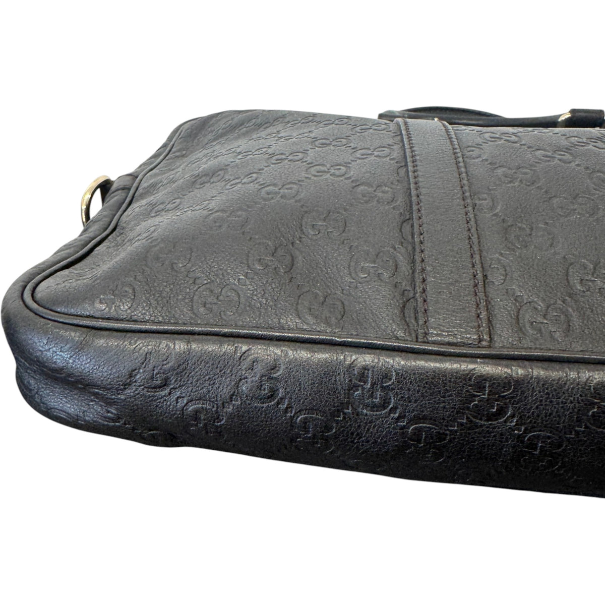 Men's GG Supreme Briefcase Black - Photo 7