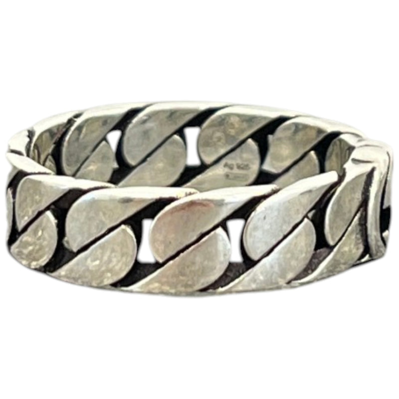 Men's Interlocking G Ring Silver Size S