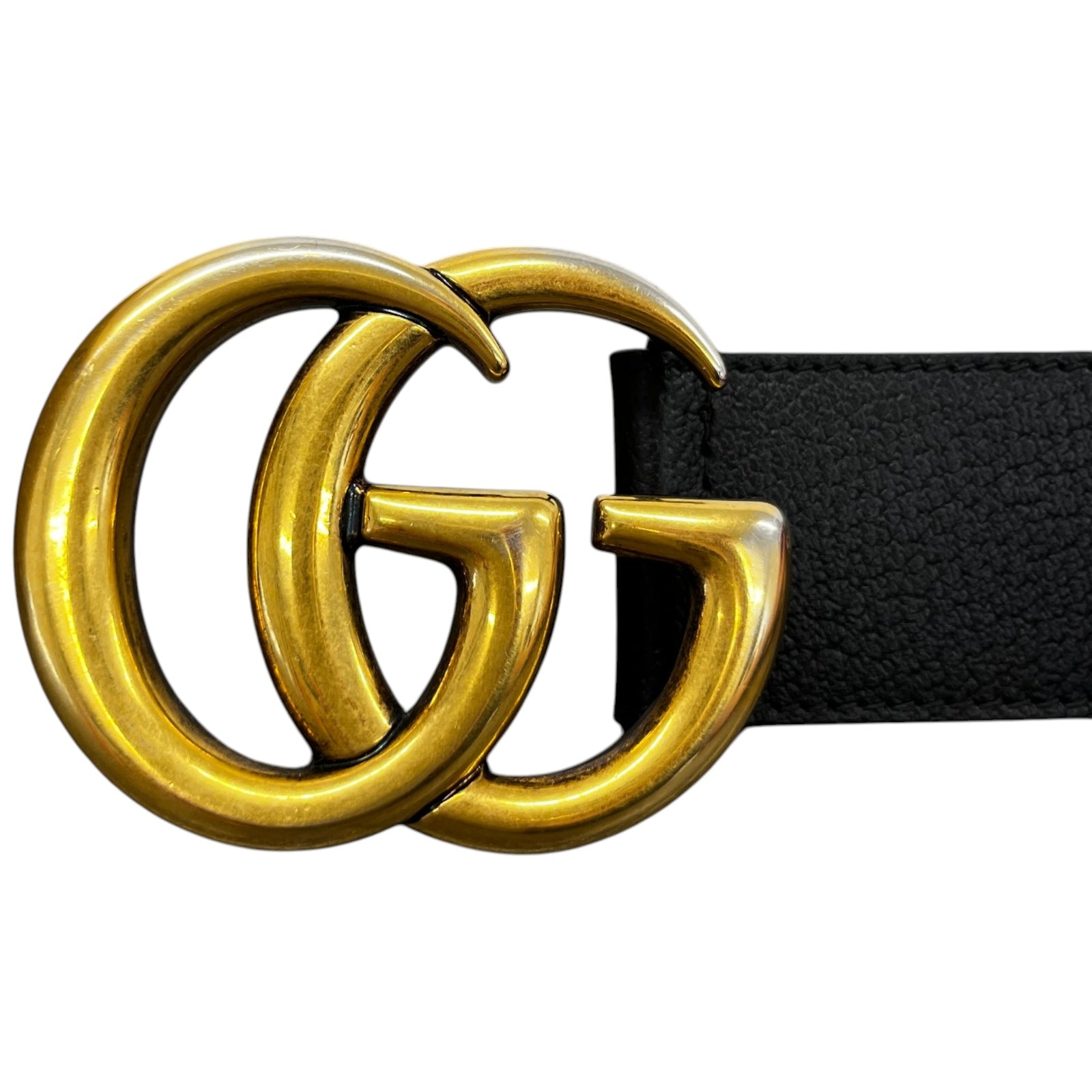 Men's Gg Marmont Belt Black Size 85CM / UK 10 - Photo 5