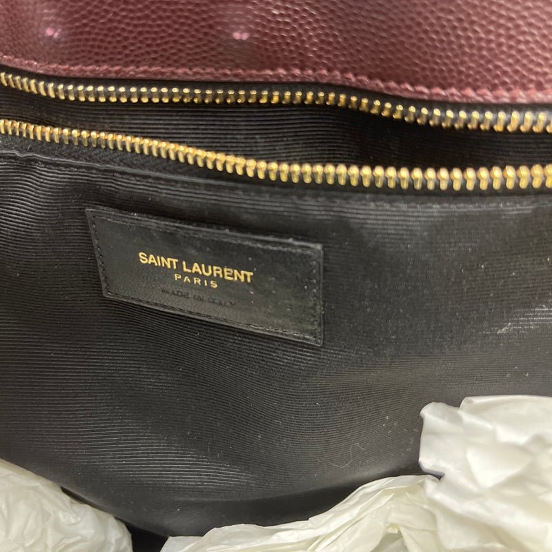 Women's Matelasse Cassandre Shopper Tote Handbag Burgundy