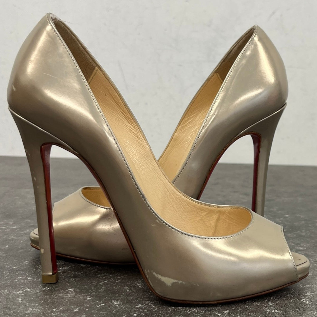 Women's Very Prive Heels Gold Size UK 3.5 / EU 36.5 - Photo 11