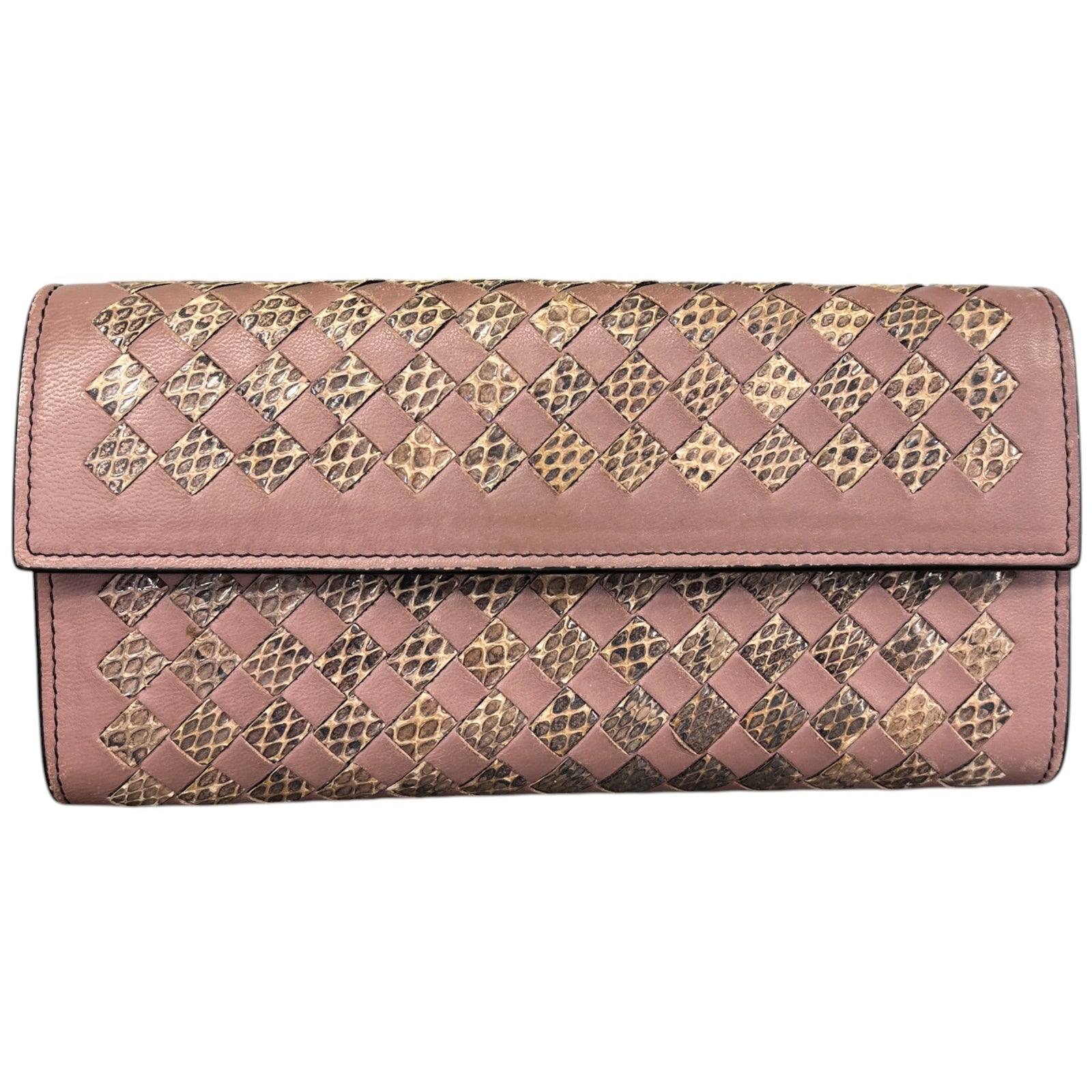 Women's Inrecciato Purse Pink - Photo 1