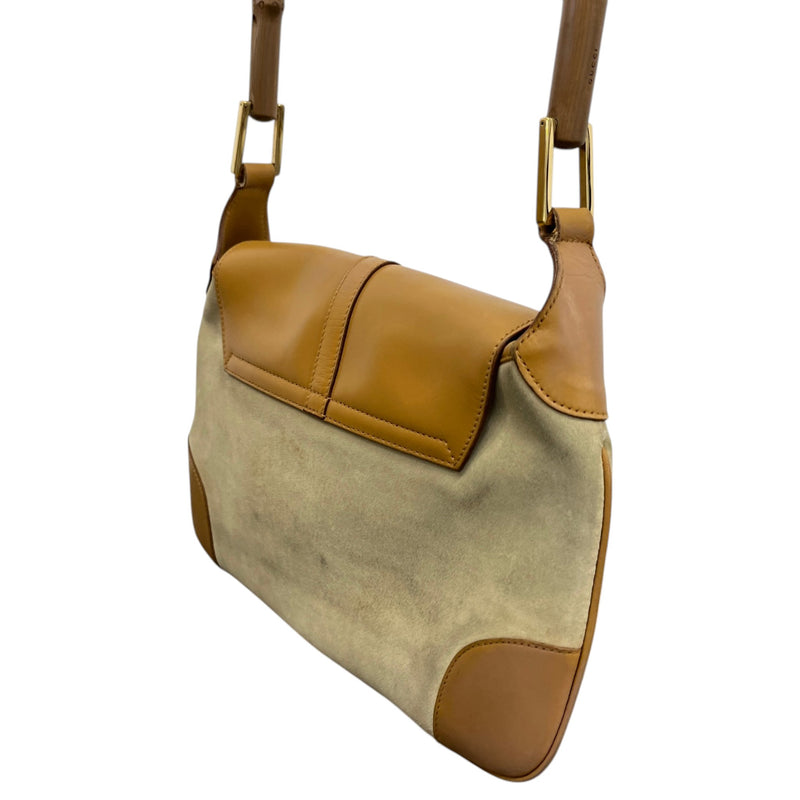 Women's Bamboo Jackie Hobo Handbag Brown