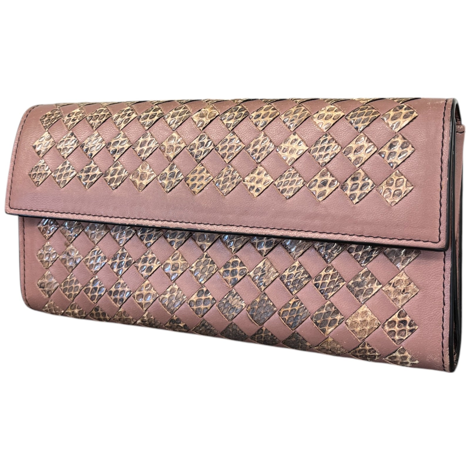 Women's Inrecciato Purse Pink - Photo 4