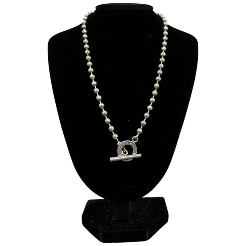 Women's Boule Toggle Necklace Silver