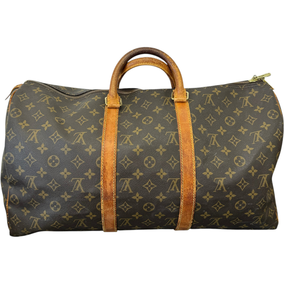 Women's Monogram Keepall 50 Travel Bag Brown - Photo 1