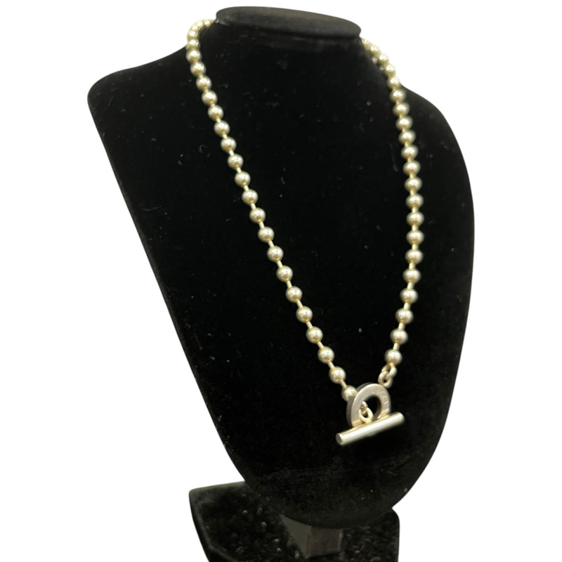 Women's Boule Toggle Necklace Silver