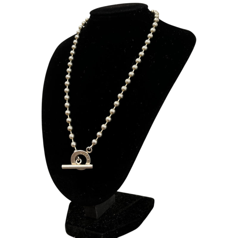 Women's Boule Toggle Necklace Silver
