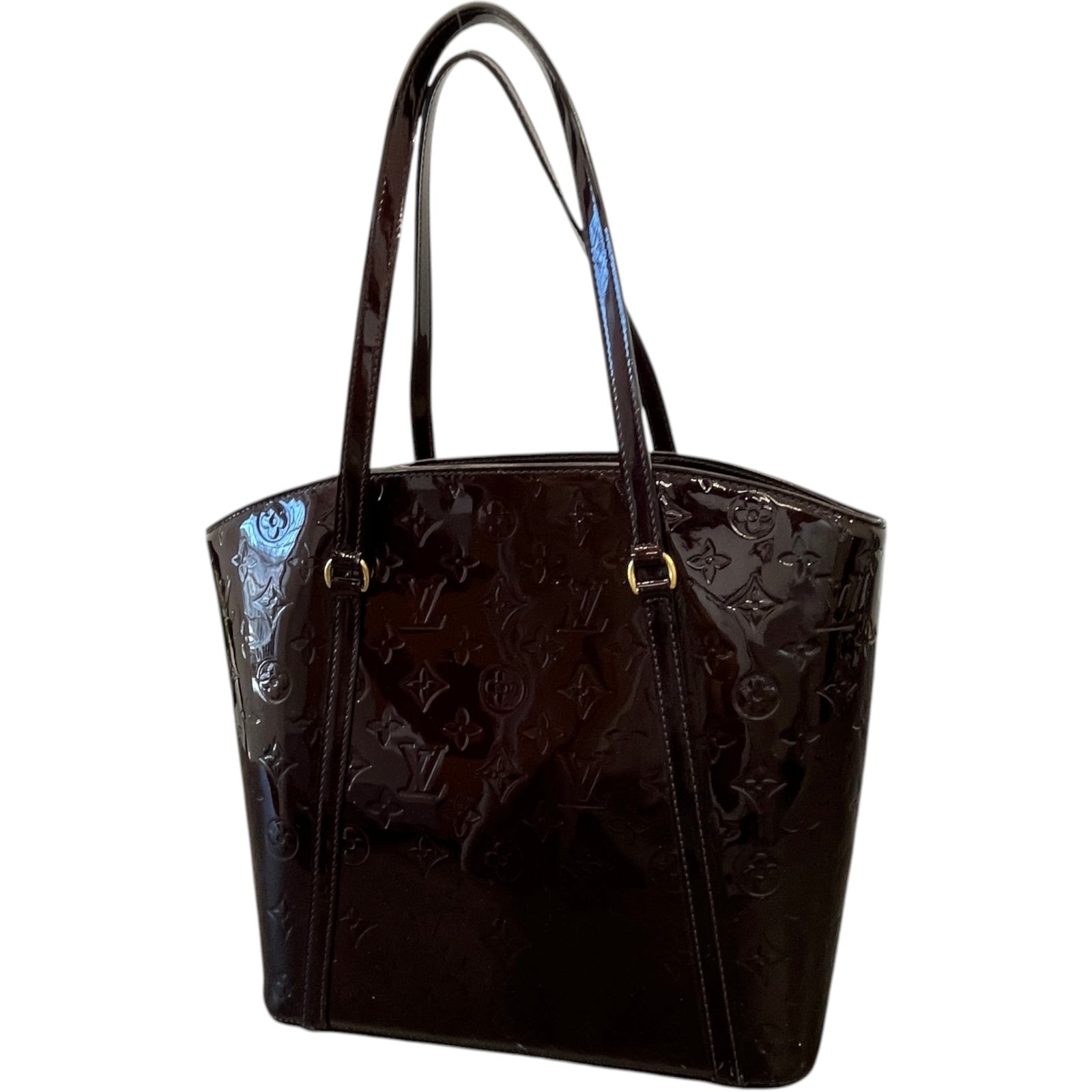 Women's Vernis Leather Avalon Gm Bag Burgundy - Photo 4