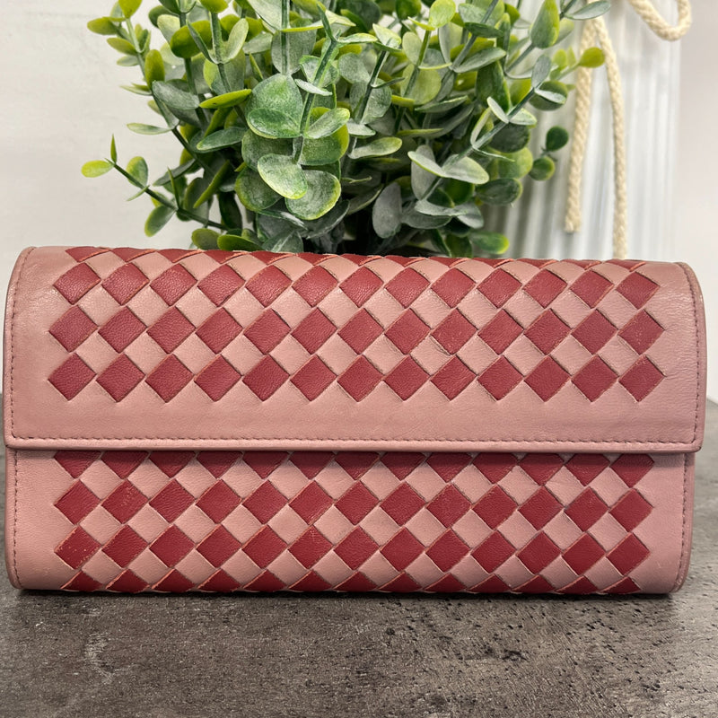 Women's Intrecciato Purse Pink