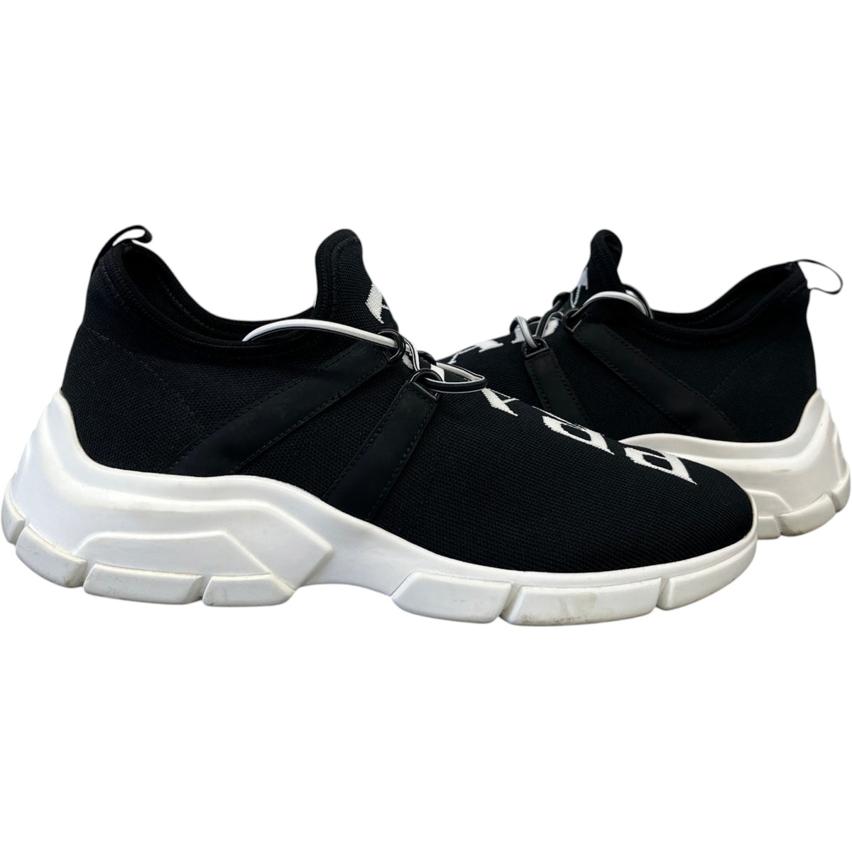 Women's Logo Knit Low Trainers Black Size UK 5 / EU 38 - Photo 3