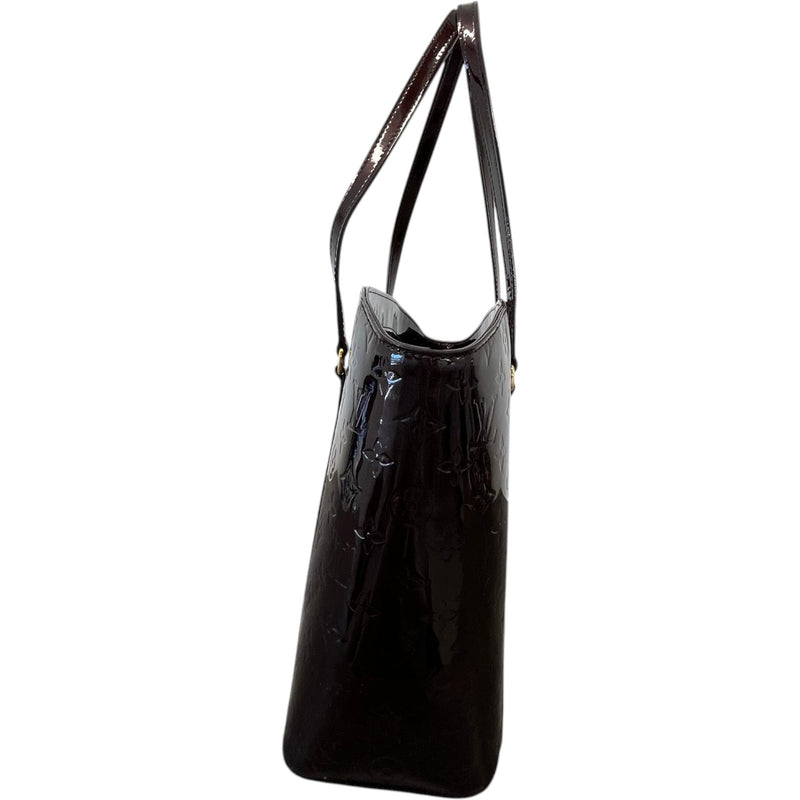Women's Vernis Leather Avalon Gm Bag Burgundy