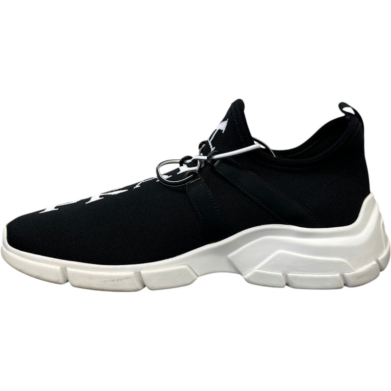 Women's Logo Knit Low Trainers Black Size UK 5 / EU 38