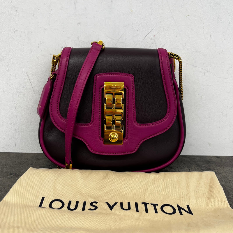 Women's Art Deco Trapeze Bag Purple