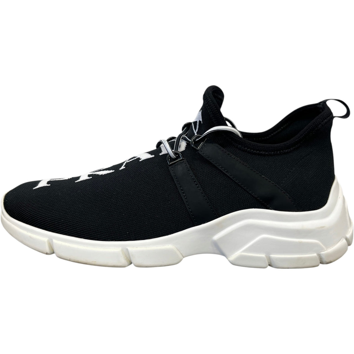 Women's Logo Knit Low Trainers Black Size UK 5 / EU 38 - Photo 5