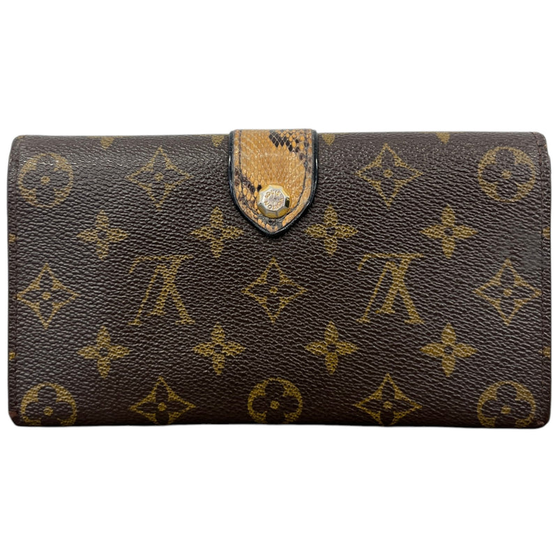 Women's Monogramissime Exotique Python Trim Wallet Brown