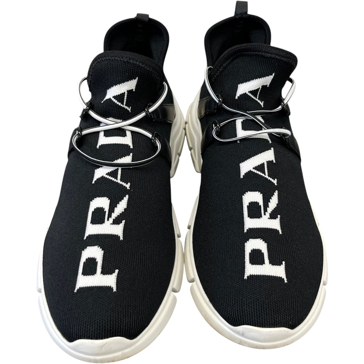 Women's Logo Knit Low Trainers Black Size UK 5 / EU 38 - Photo 6