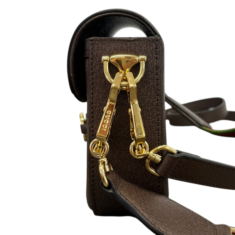 Women's Horsebit 1955 Jumbo GG Crossbody Bag Brown