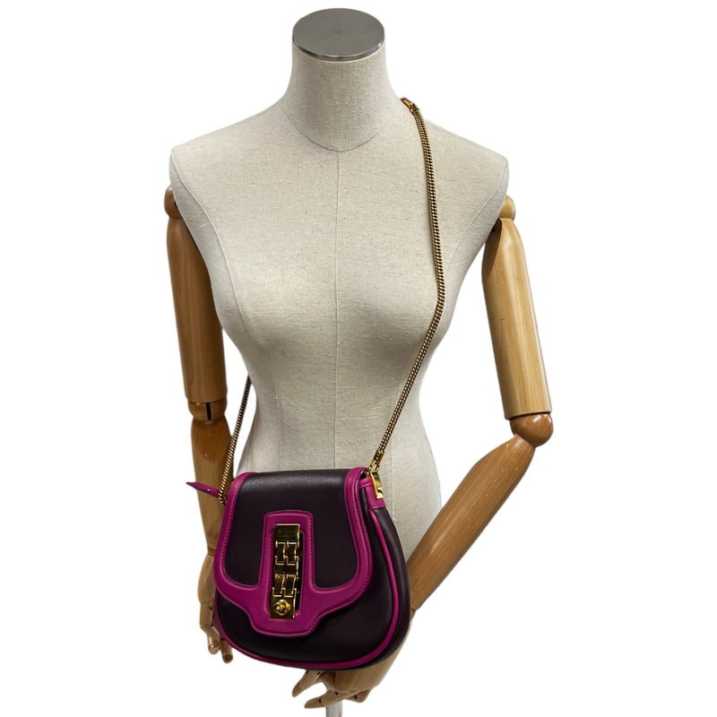 Women's Art Deco Trapeze Bag Purple