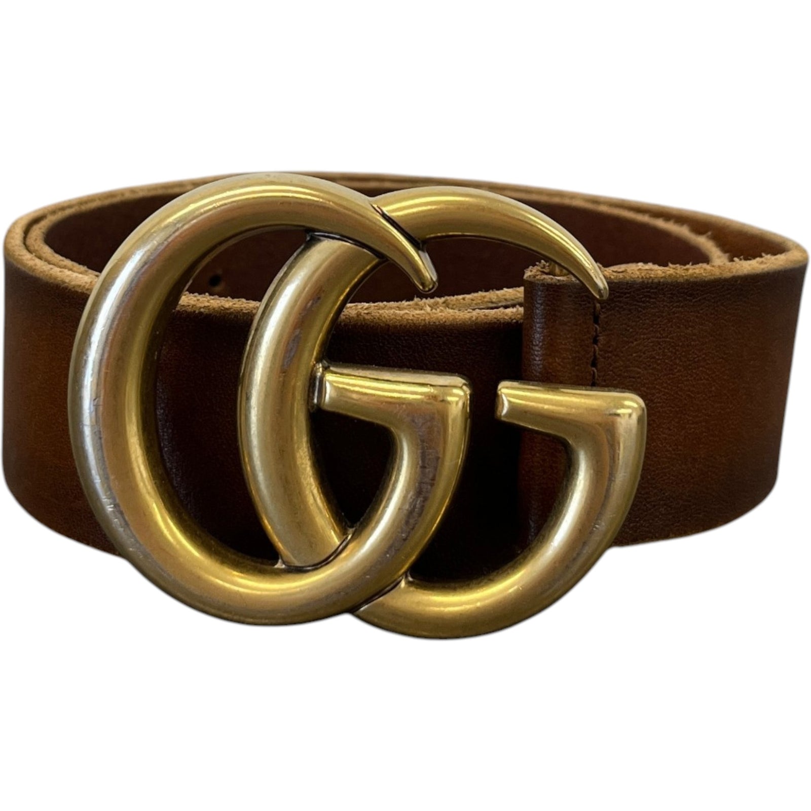 Women's Gg Marmont Belt Brown Size 70CM / UK 6 - Photo 1