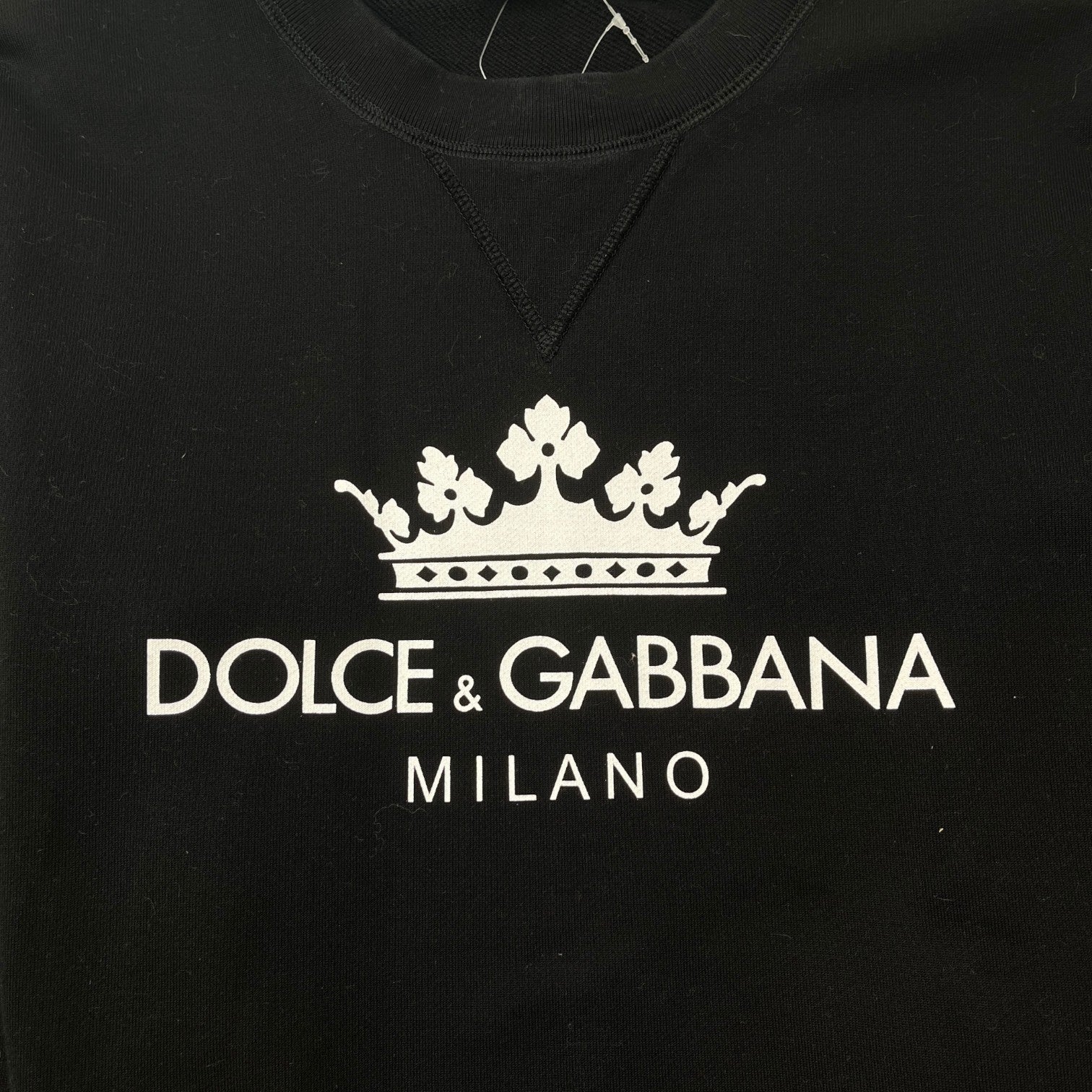 Men's Logo Print Sweatshirt Black Size IT 46 / UK S - Photo 6