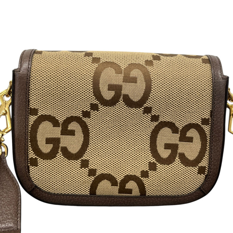 Women's Horsebit 1955 Jumbo GG Crossbody Bag Brown
