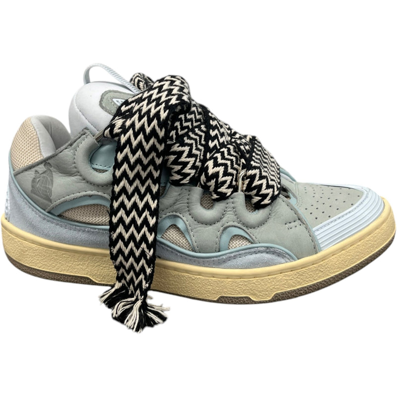 Men's Curb Low Trainers Blue Size UK 6 / EU 40