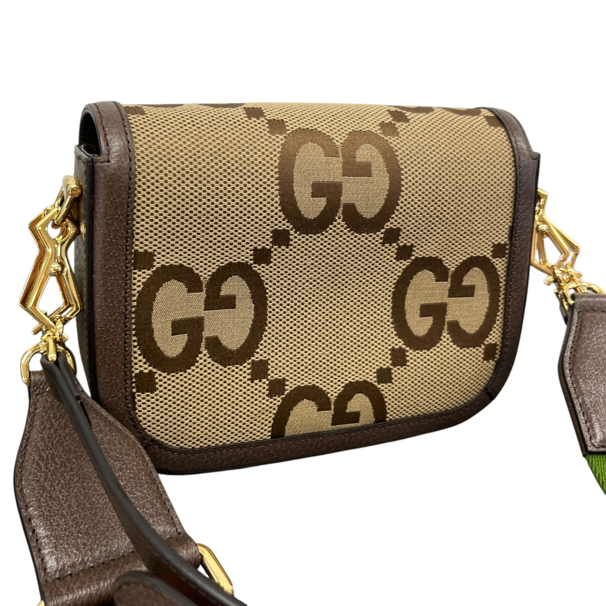 Women's Horsebit 1955 Jumbo GG Crossbody Bag Brown - Photo 8
