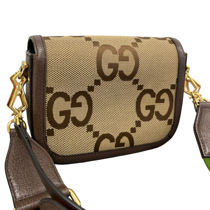 Women's Horsebit 1955 Jumbo GG Crossbody Bag Brown