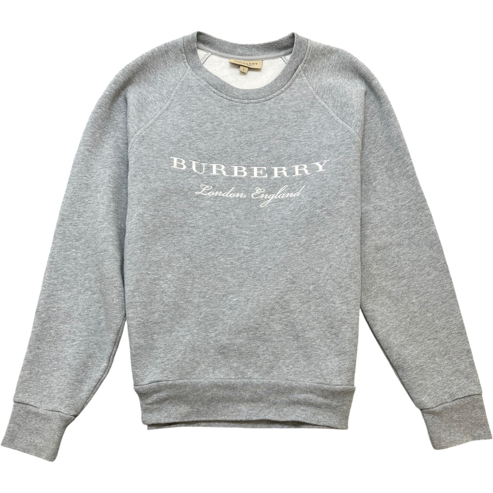 Men's Embroidered Logo Sweatshirt Grey Size L - Photo 1