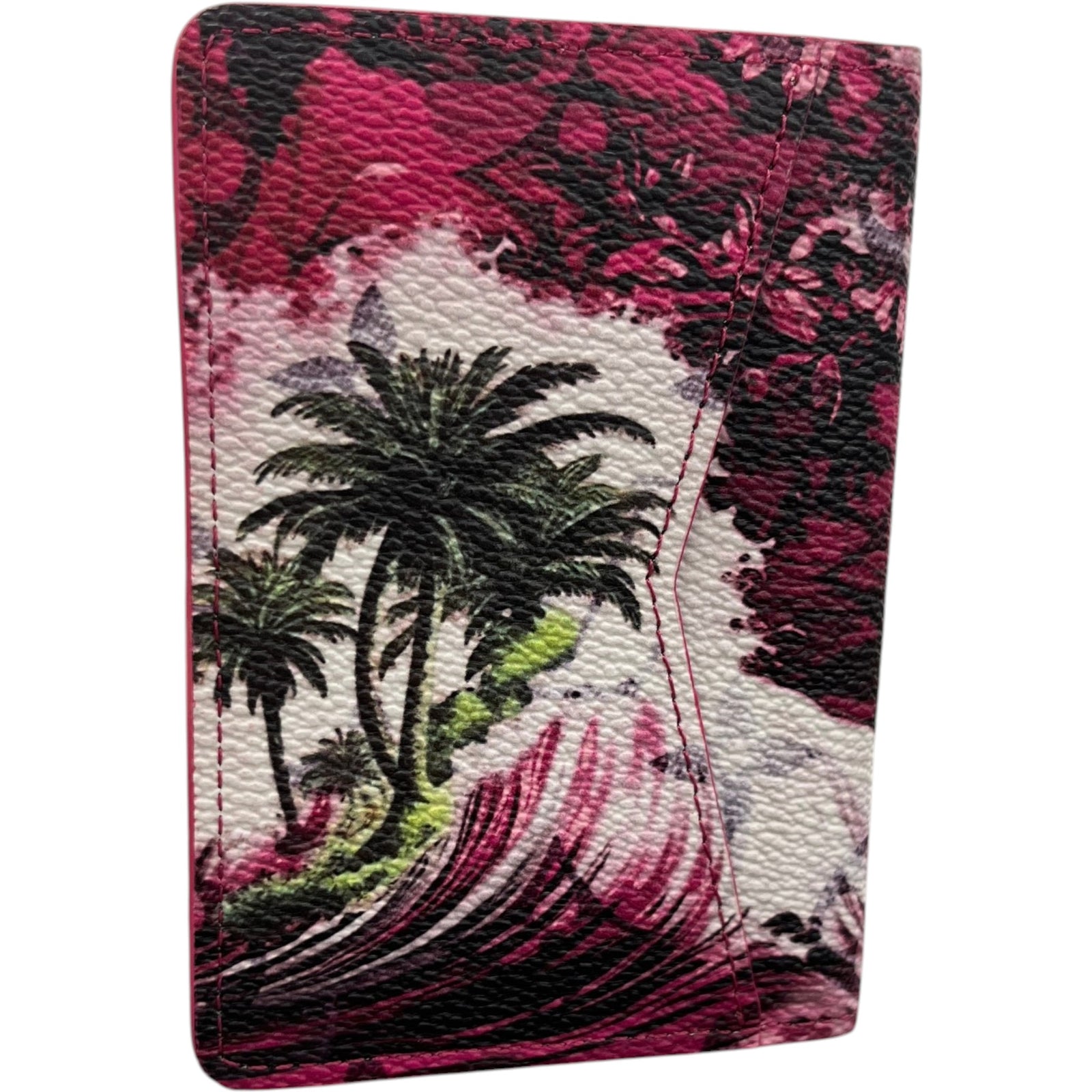 Women's Surfing Monogram Organizer de Poche Card Holder Pink - Photo 2