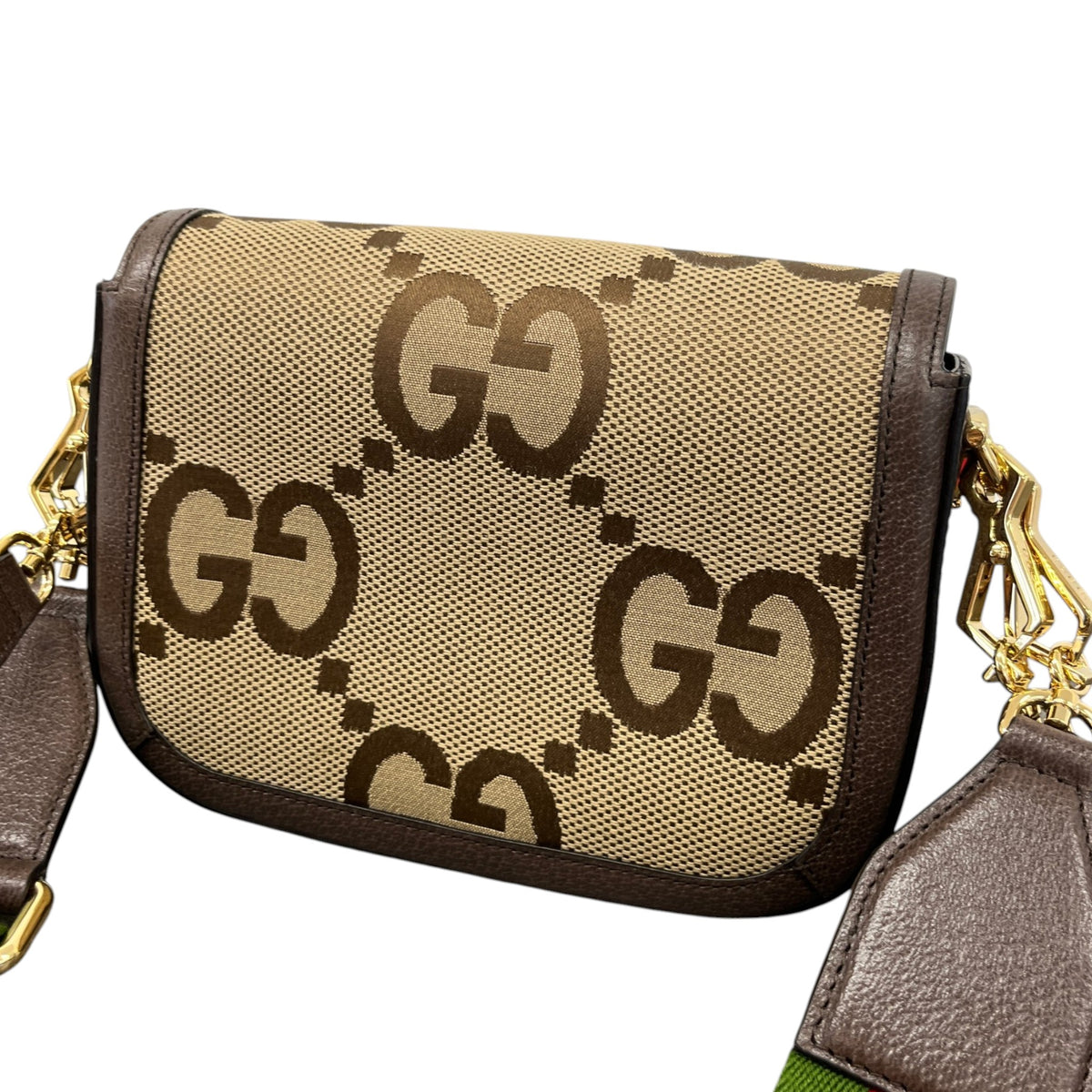 Women's Horsebit 1955 Jumbo GG Crossbody Bag Brown - Photo 9