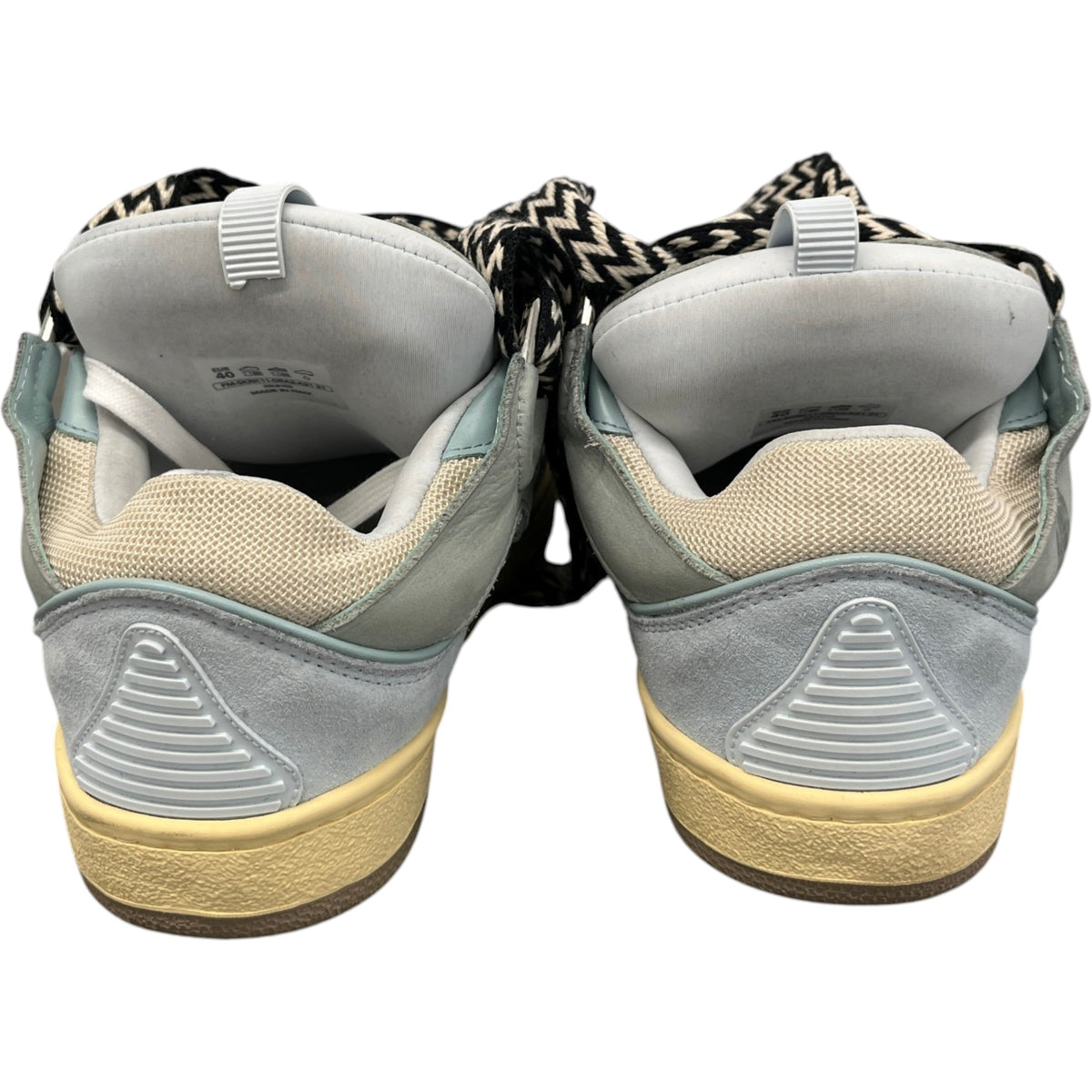 Men's Curb Low Trainers Blue Size UK 6 / EU 40 - Photo 6