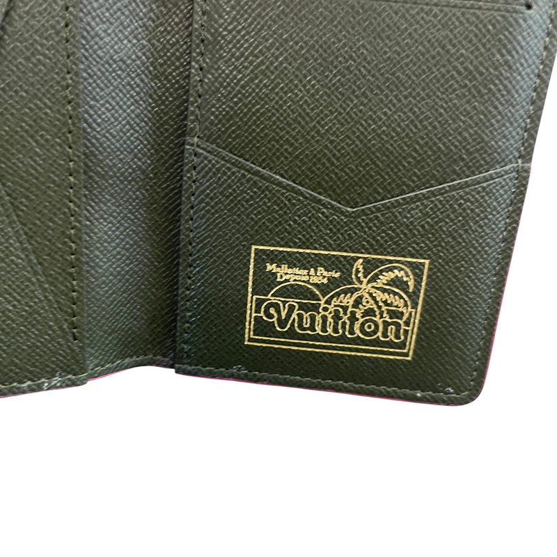 Women's Surfing Monogram Organizer de Poche Card Holder Pink