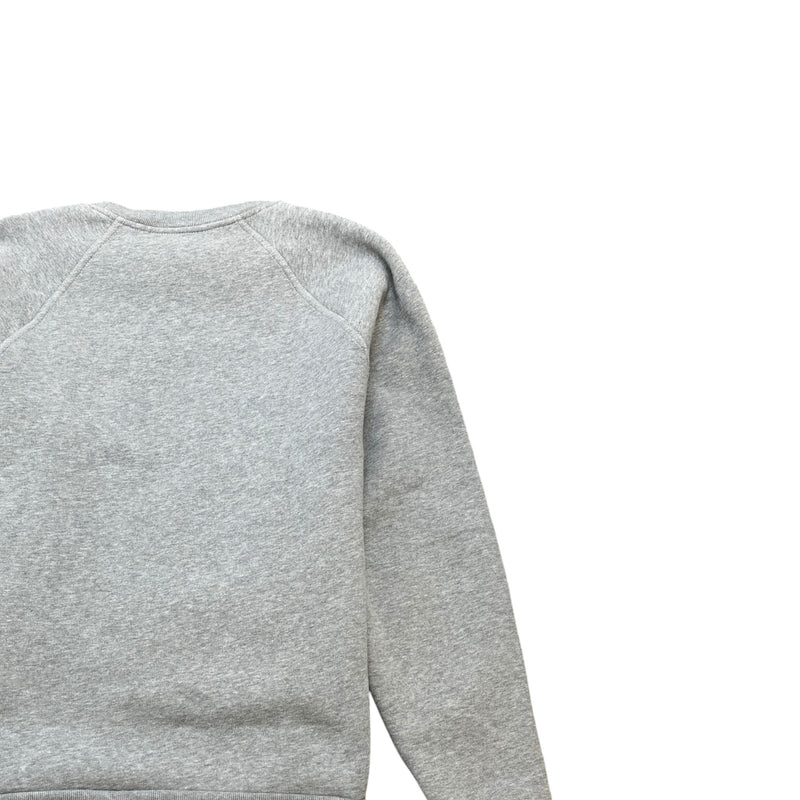 Men's Embroidered Logo Sweatshirt Grey Size L