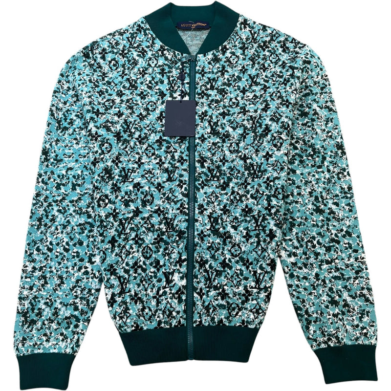 Louis Vuitton Men's Monogram Pointilism Jumper Green Size L