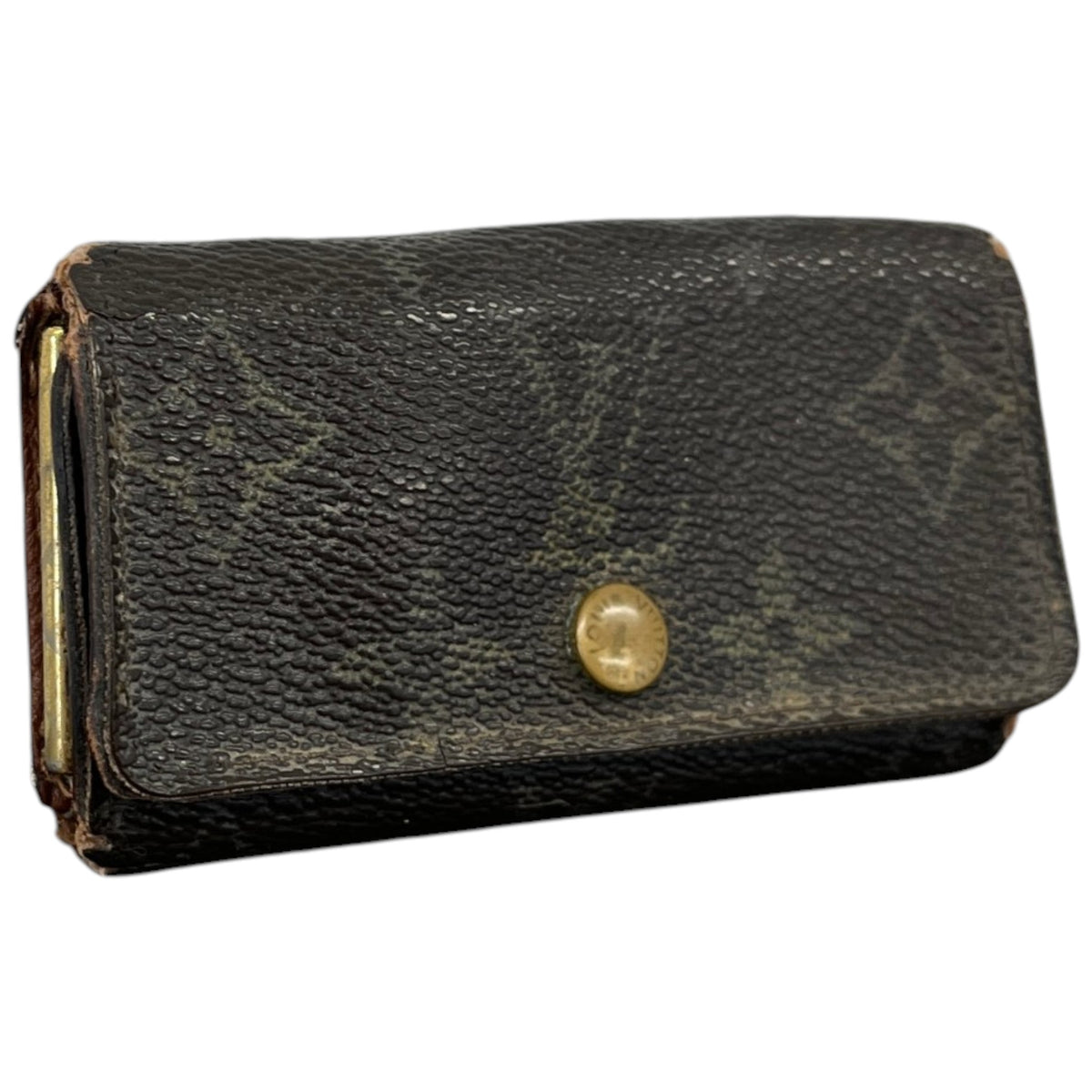 Women's Monogram Key Holder Keyring Brown - Photo 3