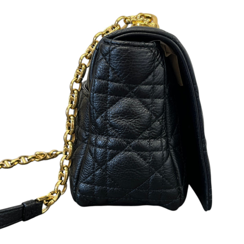 Women's Medium  Cannage Quilted Caro Crossbody Bag Black