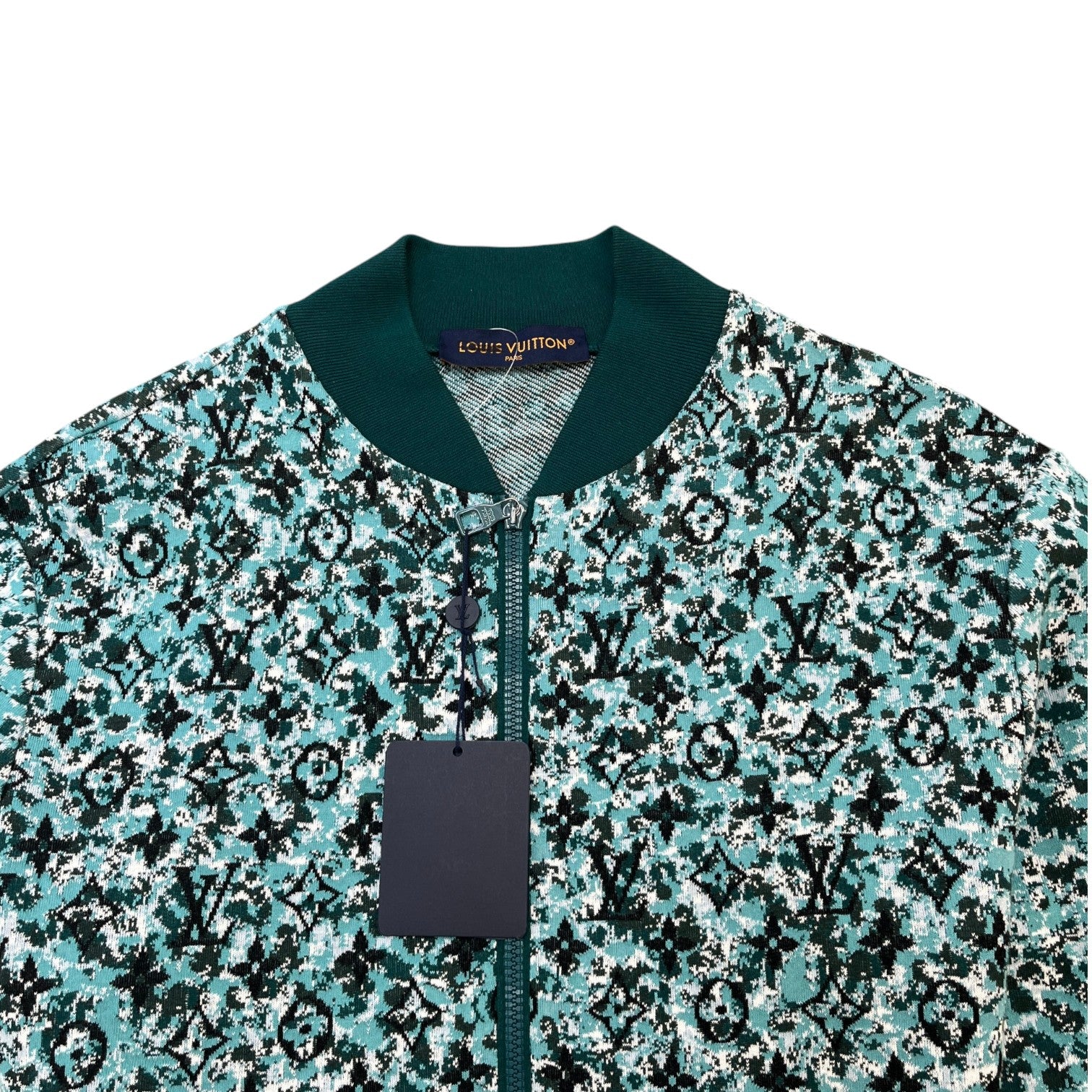 Louis Vuitton Men's Monogram Pointilism Jumper Green Size L - Photo 5