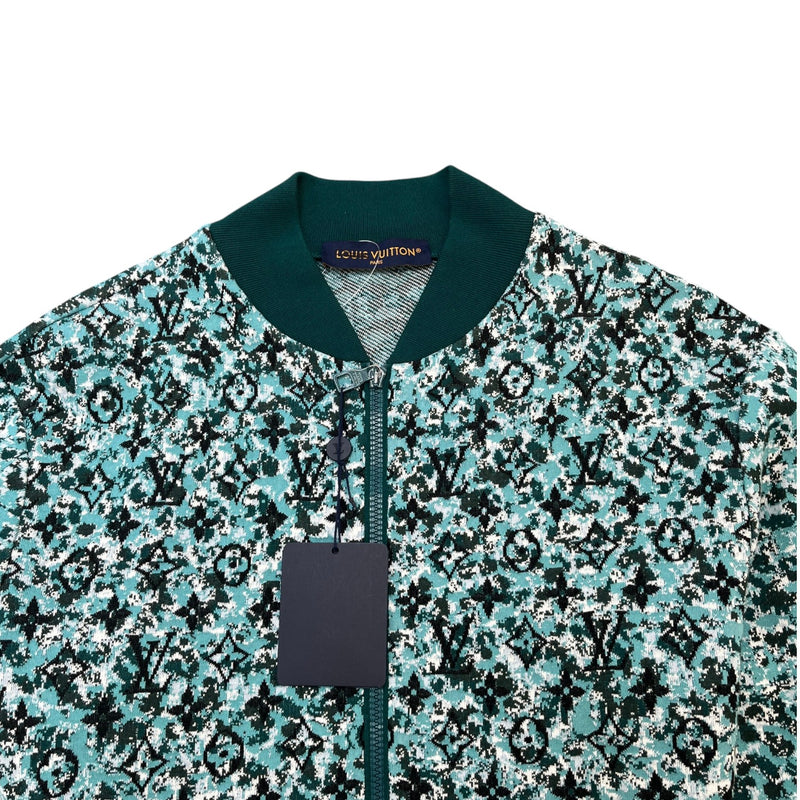 Louis Vuitton Men's Monogram Pointilism Jumper Green Size L
