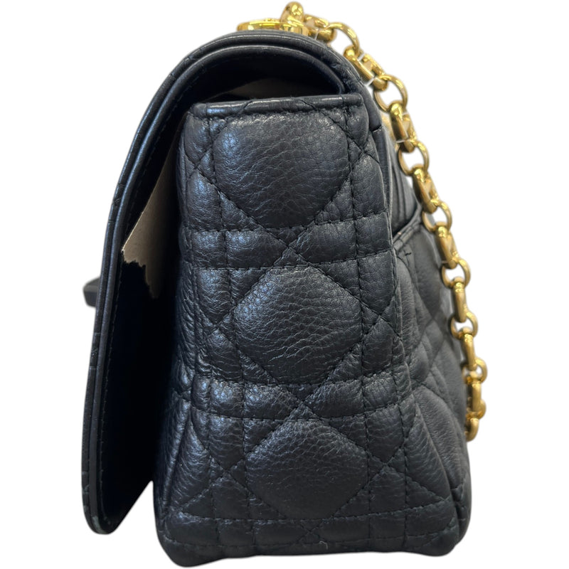 Women's Medium  Cannage Quilted Caro Crossbody Bag Black