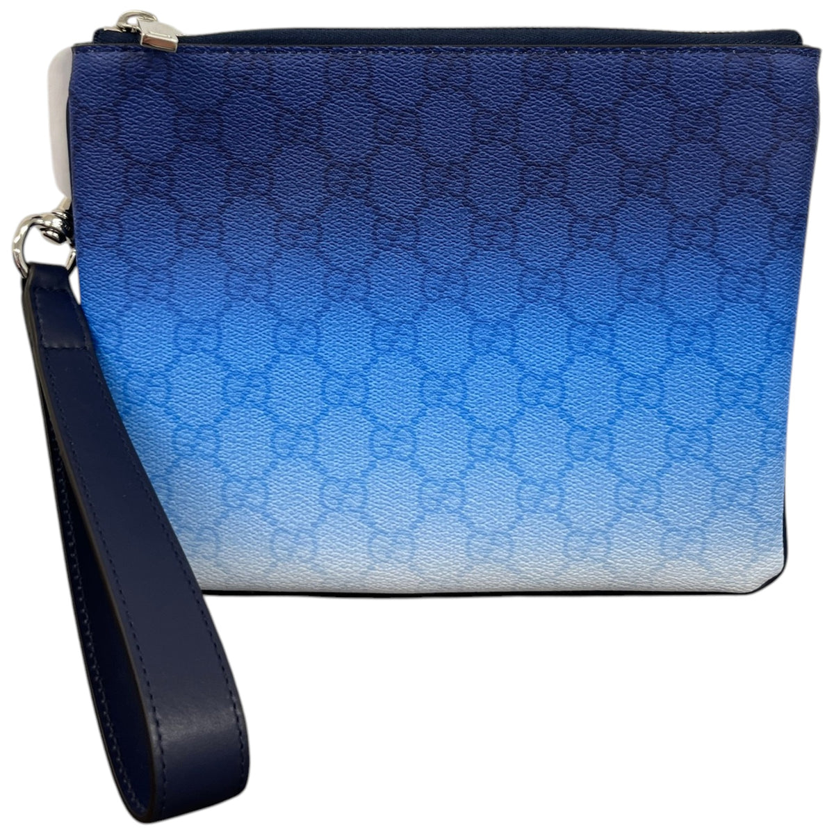 Men's GG Supreme Chrome Pouch Blue - Photo 1