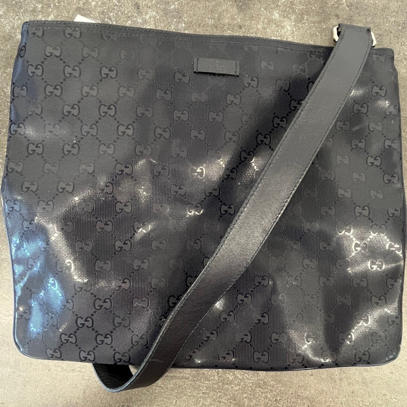 Men's Gg Imprimé Messenger Bag Navy